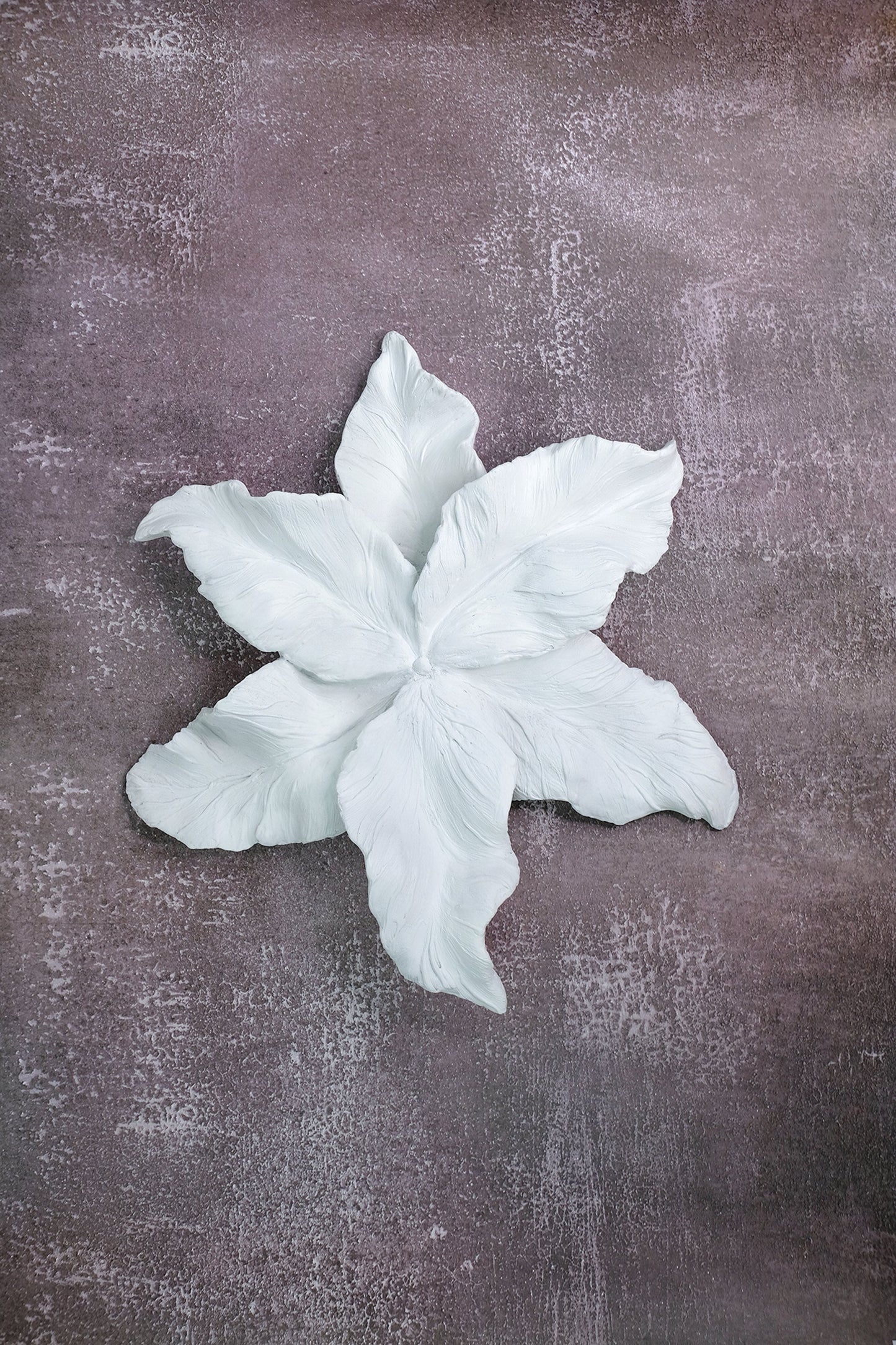 Fantasy Flower Wall Decor in White