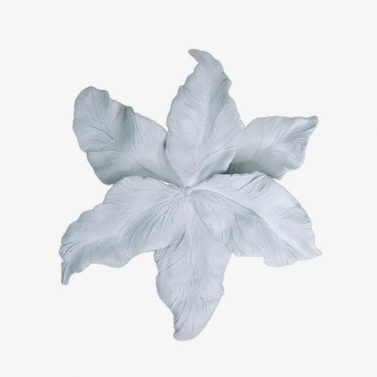 Fantasy Flower Wall Decor in White