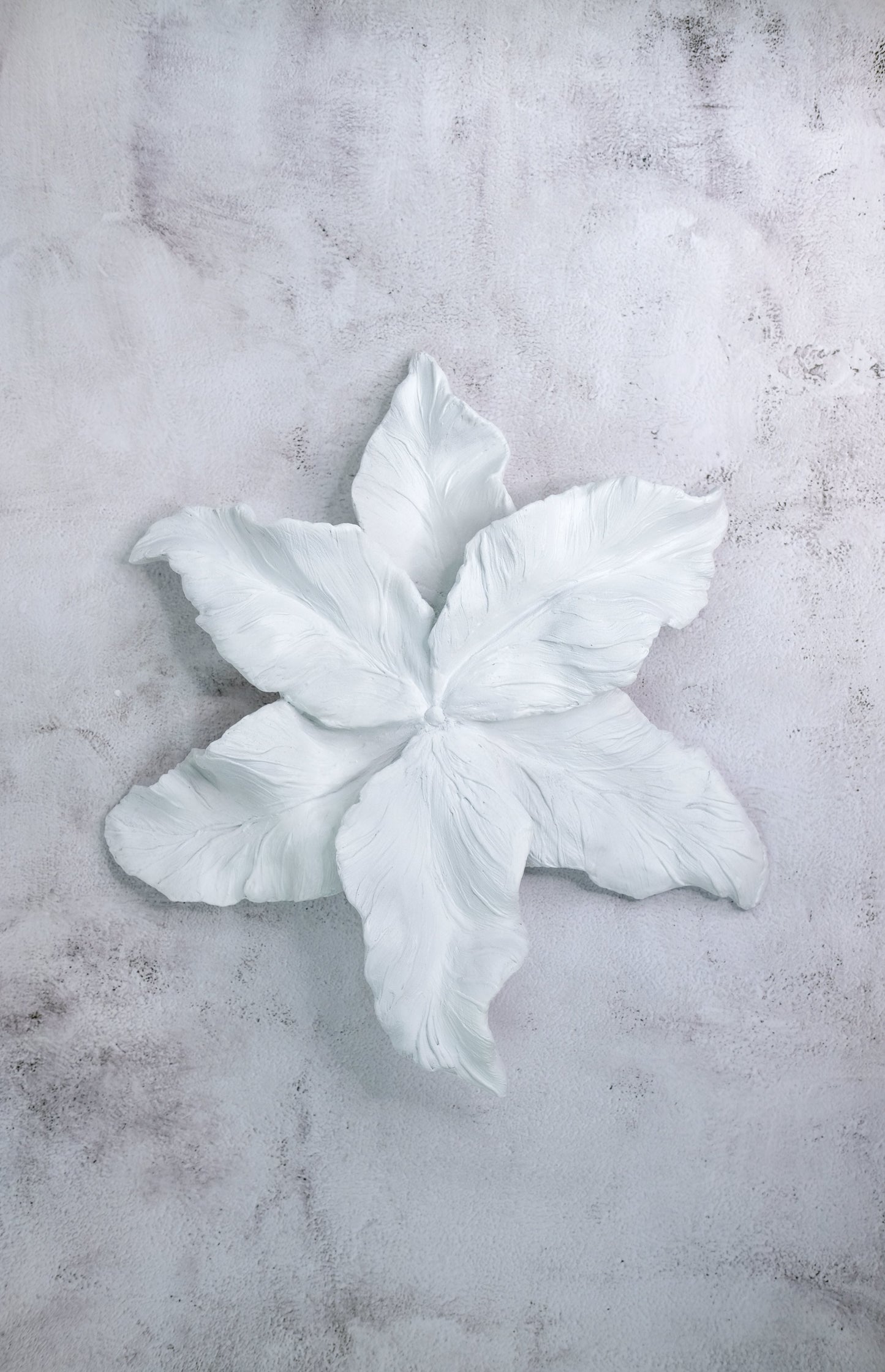 Fantasy Flower Wall Decor in White