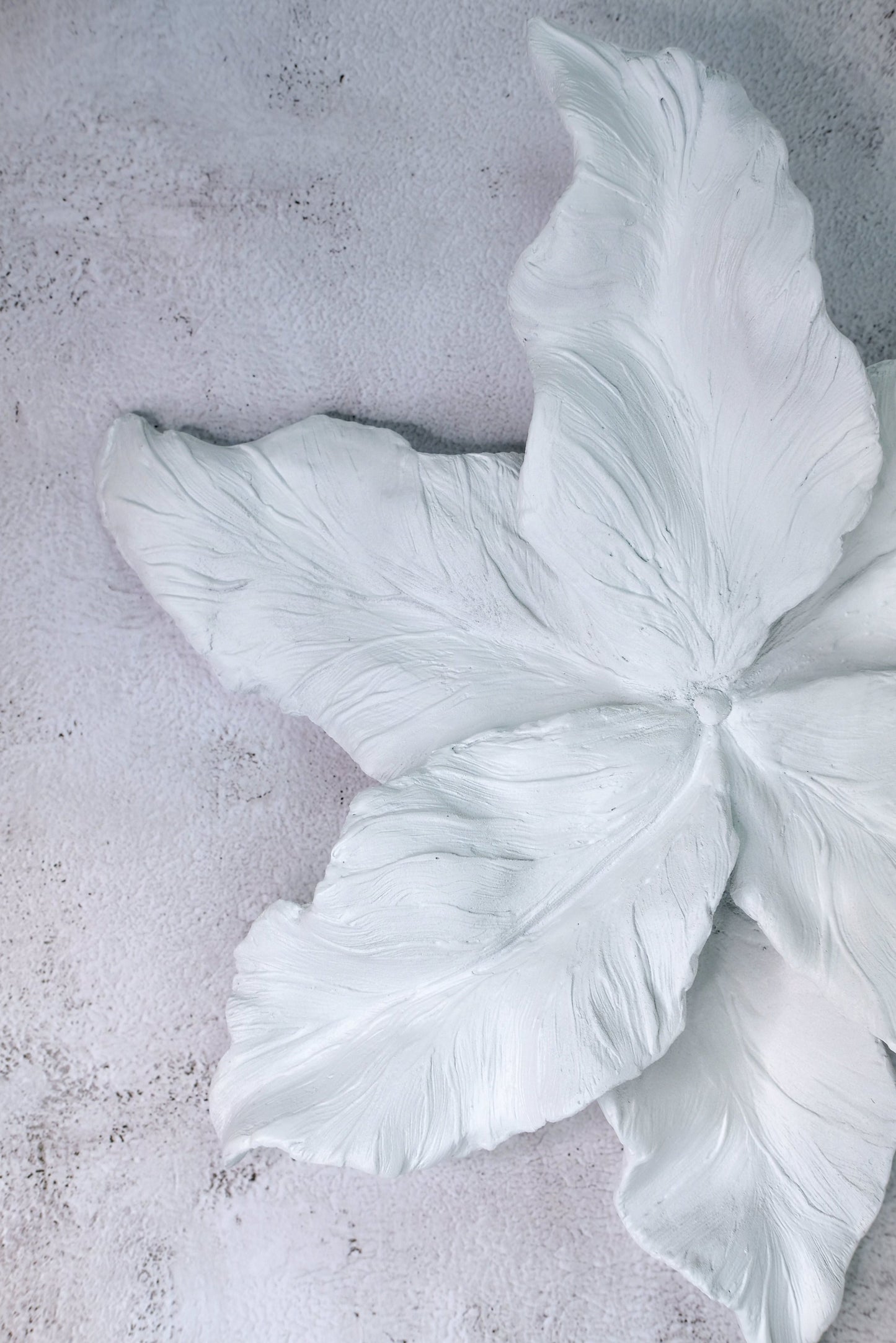 Fantasy Flower Wall Decor in White