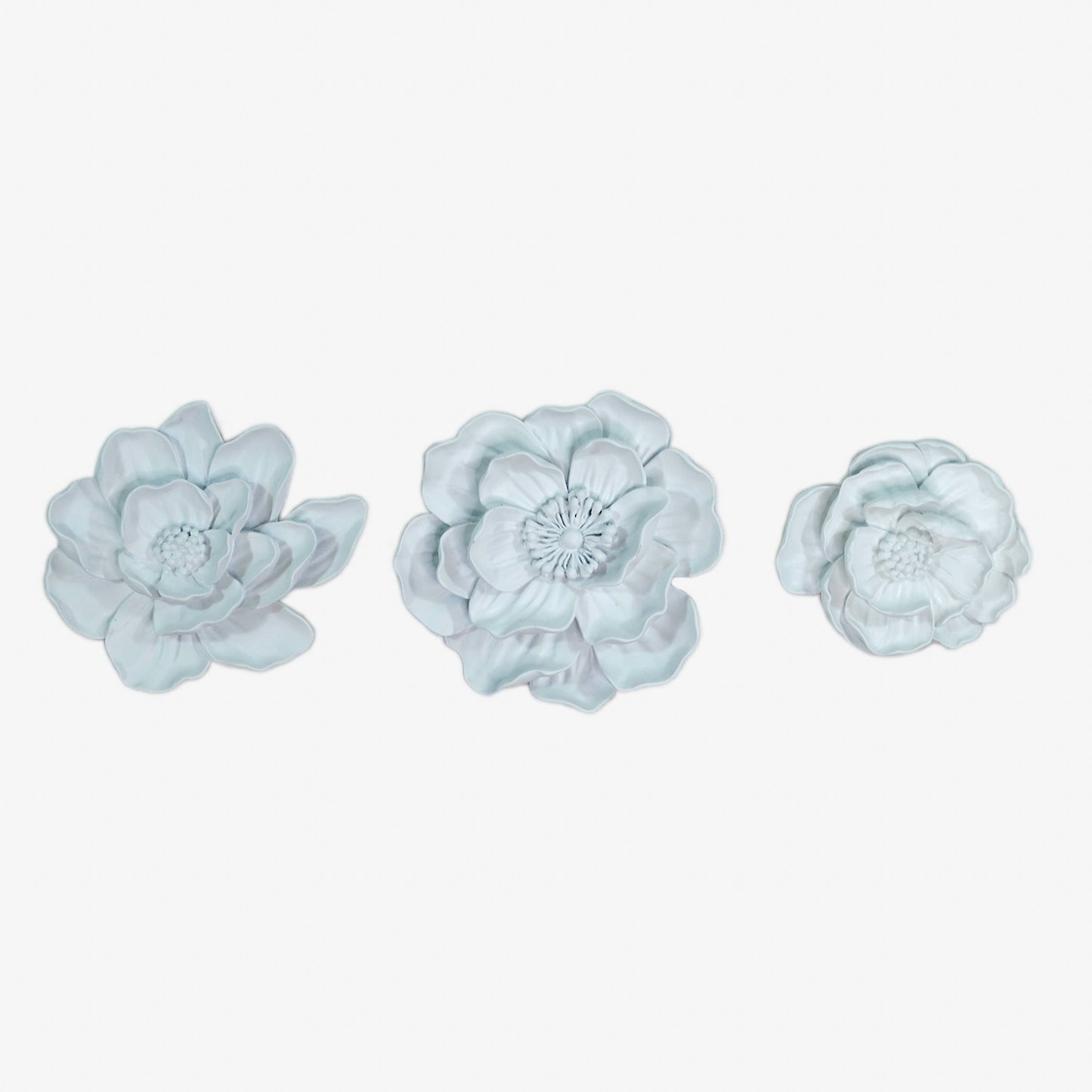 Peony Flowers Wall Decor in White